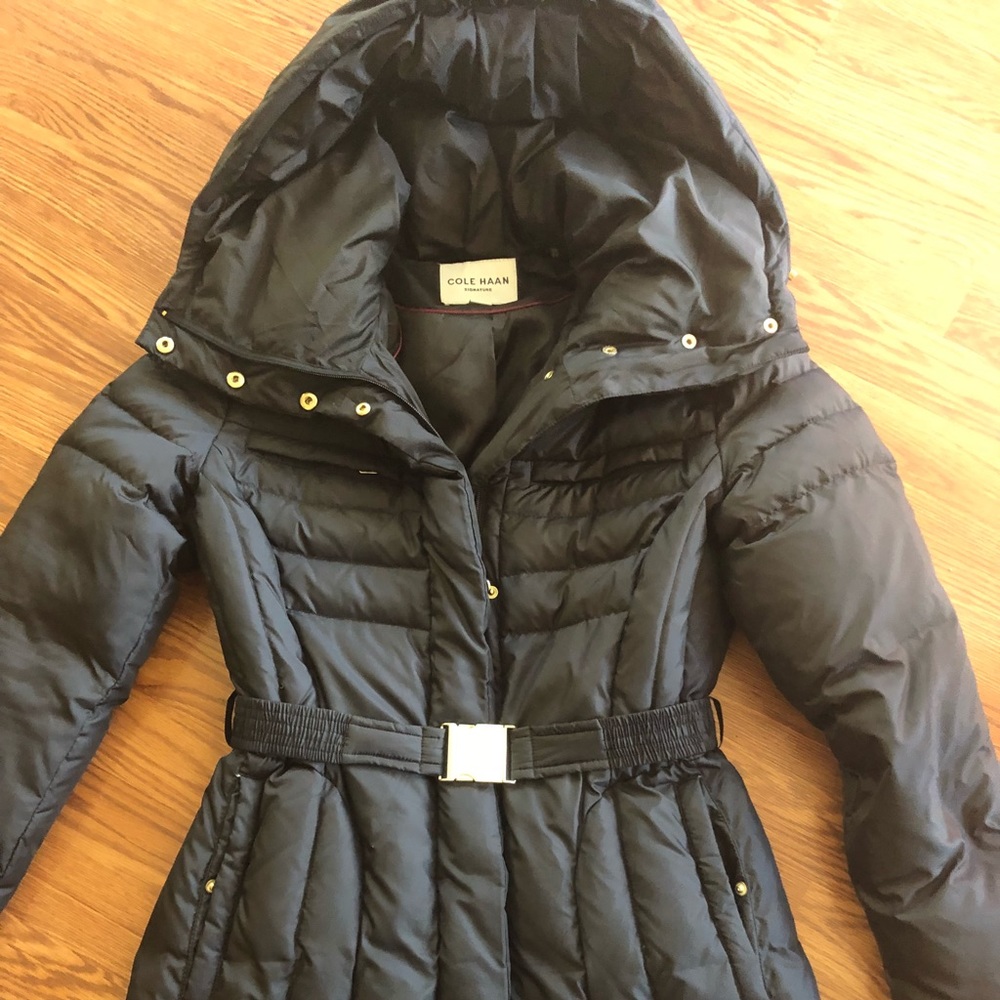 Cole Haan Belted Down Parka